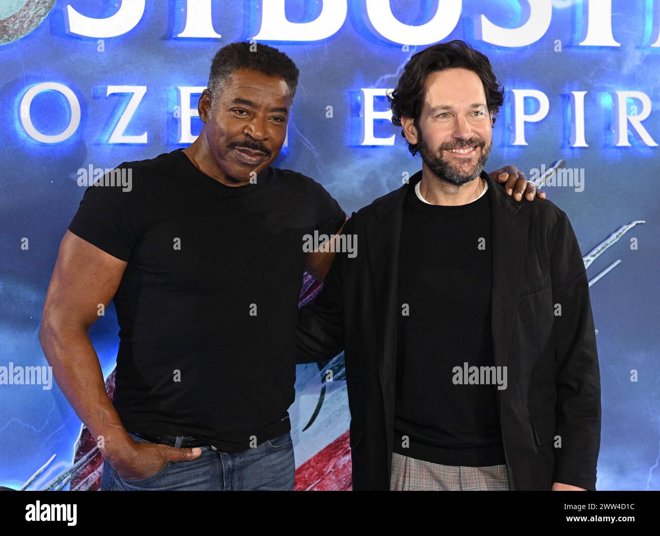 London, UK. 21st Mar, 2024. Ernie Hudson and Paul Rudd during a photocall for the cast of