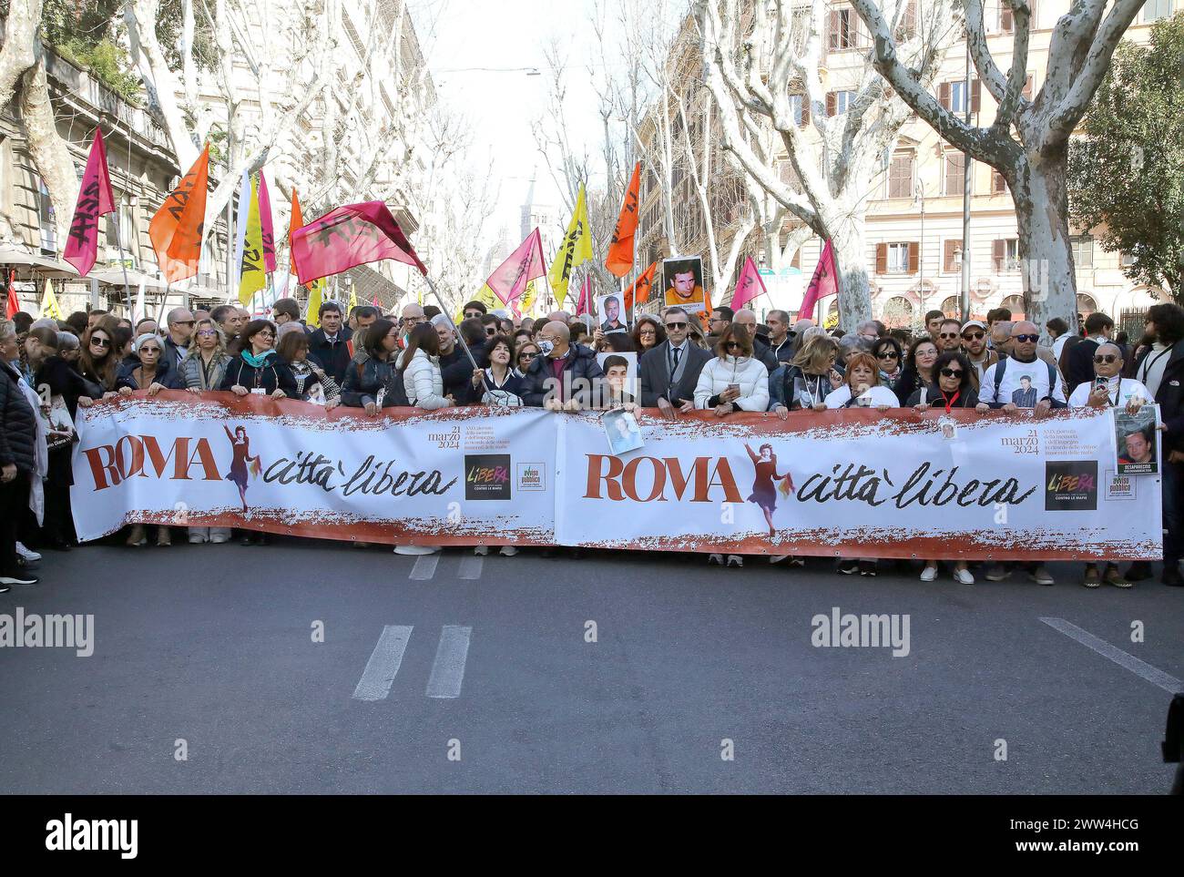 News In Rome Rome, Italy. 21st Mar, 2024. Rome, Libera demonstration for the 29th ...