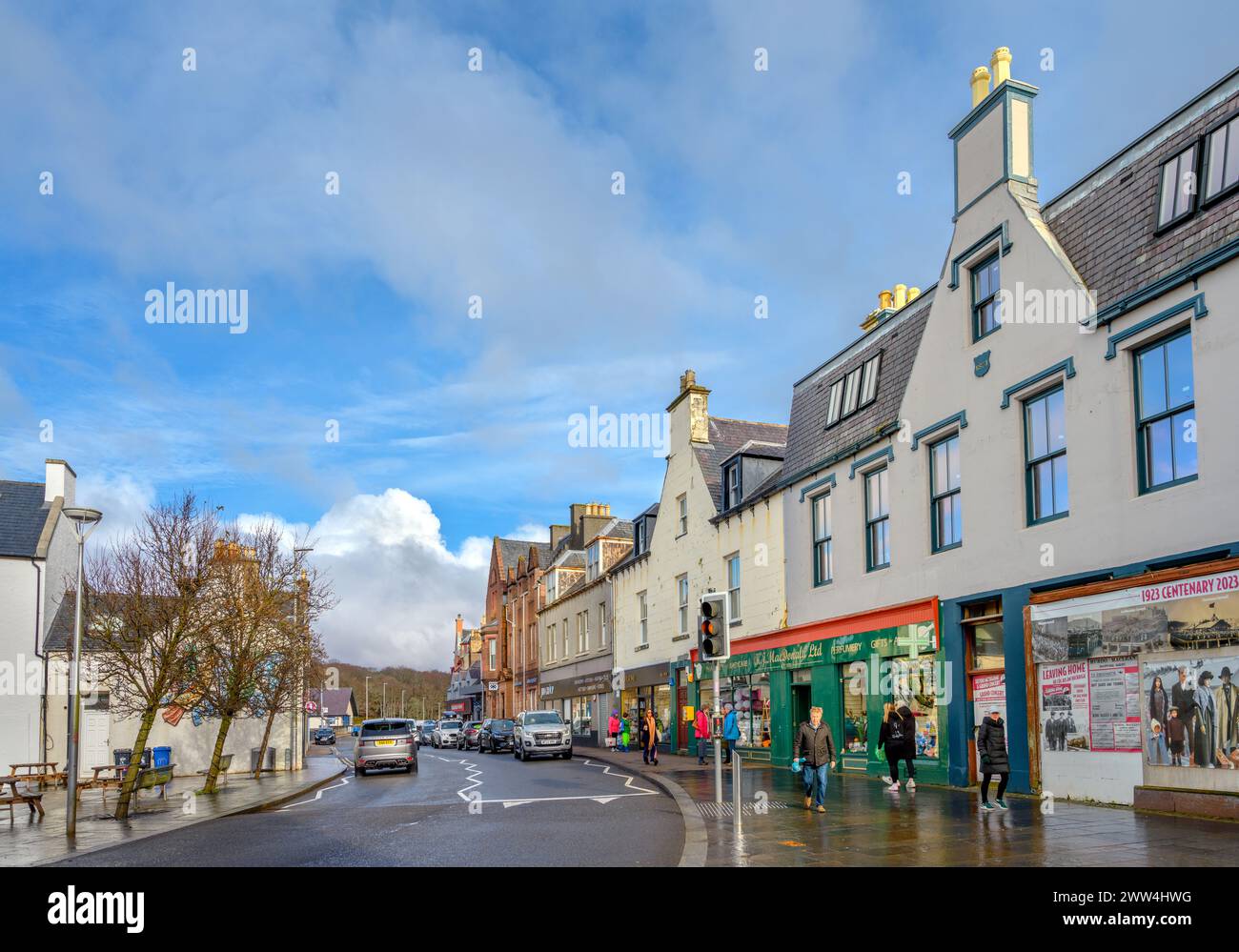 Cromwell Street, Stornaway, Isle of Lewis, Outer Hebrides, Scotland, UK Stock Photo