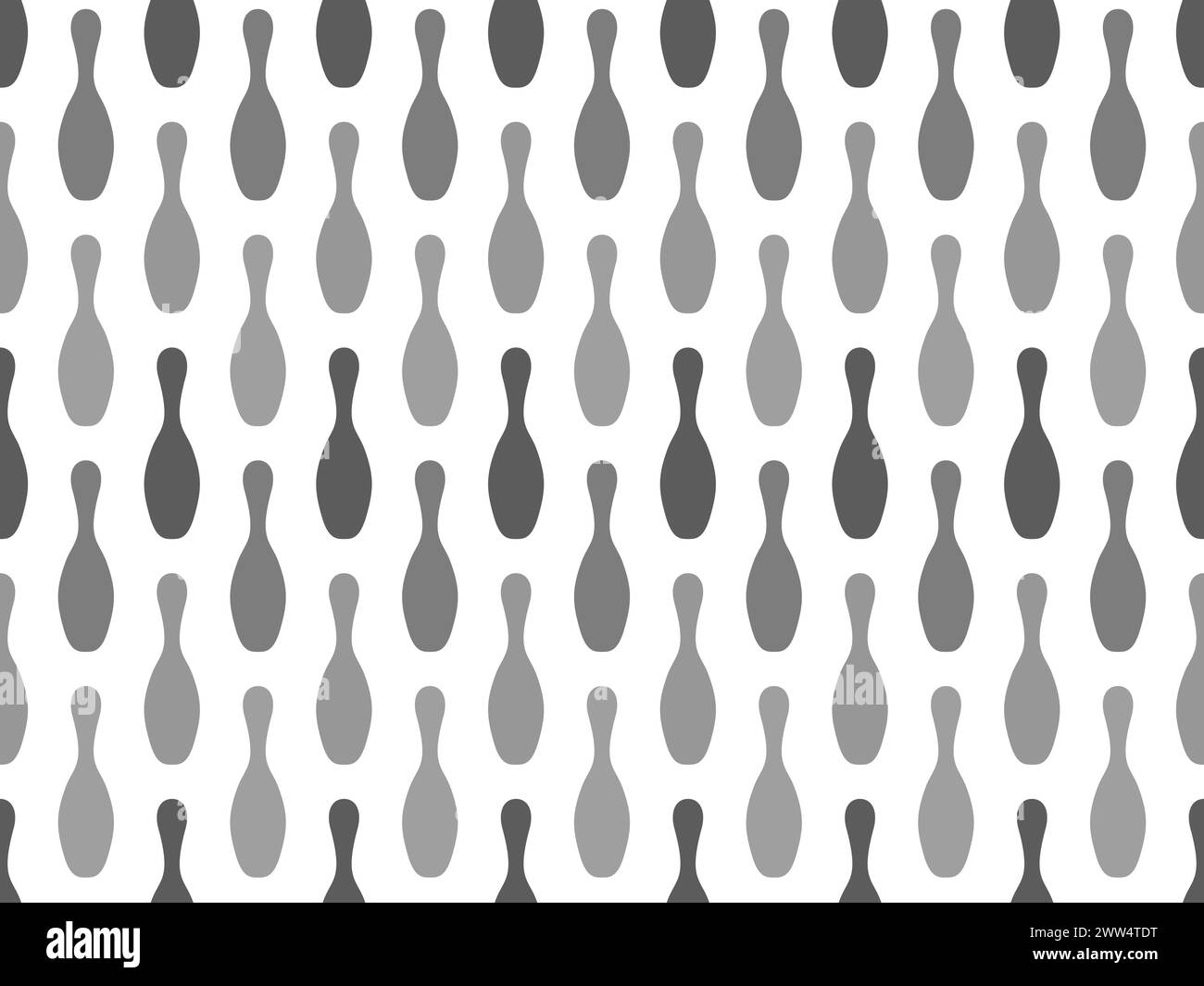 Bowling pins seamless pattern. Bowling pin silhouette. Design for ...