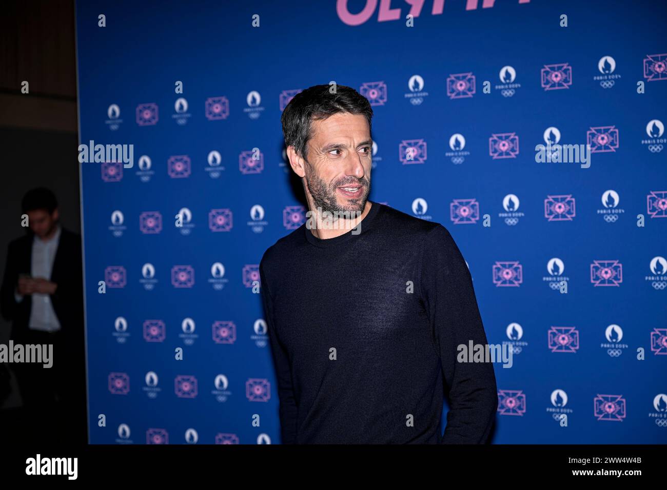 Paris, France. 20th Mar, 2024. Tony Estanguet during the Olympic Games football tournament final draw at Paris 2024 HQ on March 20, 2024 in Paris, France. Credit: Victor Joly/Alamy Live News Stock Photo