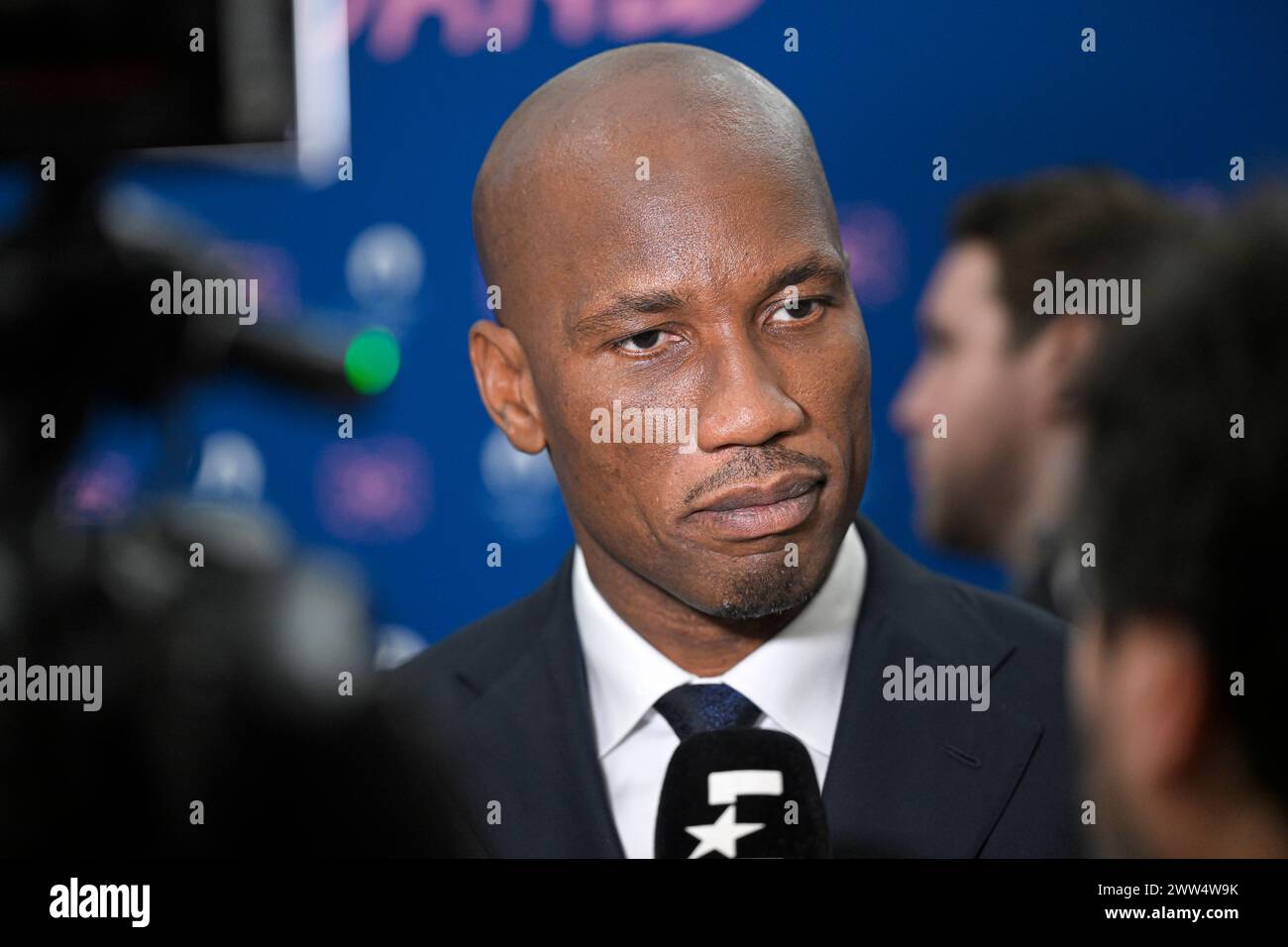 Didier Drogba during the Olympic Games football tournament final draw at Paris 2024 HQ on March 20, 2024 in Paris, France. Stock Photo
