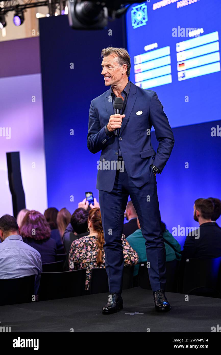 Paris, France. 20th Mar, 2024. Herve Renard during the Olympic Games football tournament final draw at Paris 2024 HQ on March 20, 2024 in Paris, France. Credit: Victor Joly/Alamy Live News Stock Photo