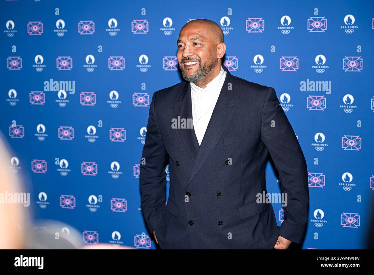Paris, France. 20th Mar, 2024. Olivier Dacourt during the Olympic Games football tournament final draw at Paris 2024 HQ on March 20, 2024 in Paris, France. Credit: Victor Joly/Alamy Live News Stock Photo