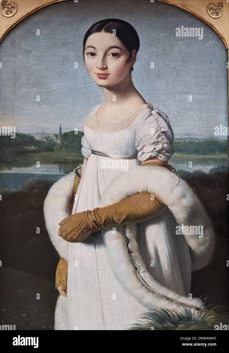 Ingres, Jean-Auguste-Dominique , Mademoiselle Riviere , 1806 Stock Photo