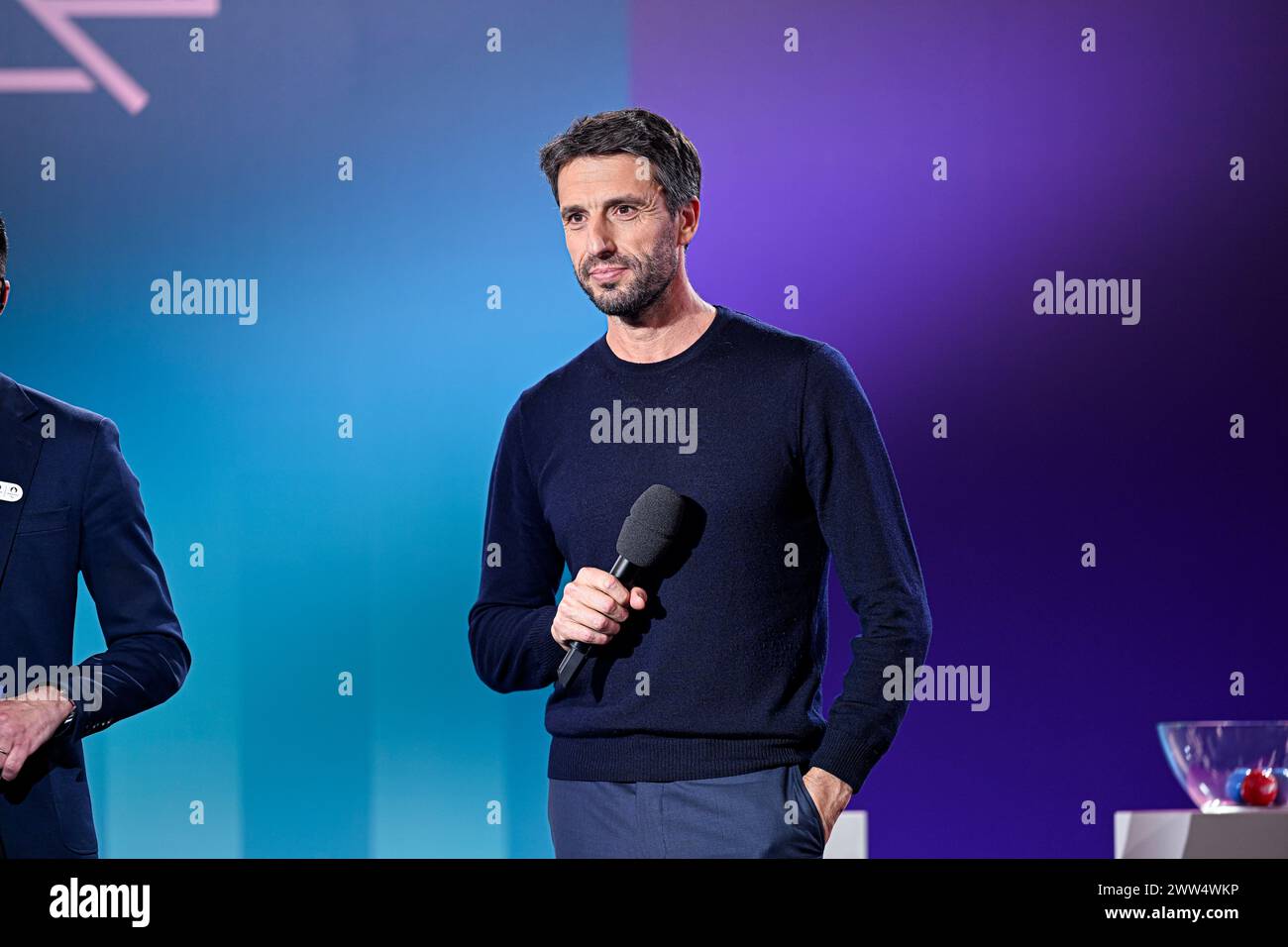 Paris, France. 20th Mar, 2024. Tony Estanguet during the Olympic Games football tournament final draw at Paris 2024 HQ on March 20, 2024 in Paris, France. Credit: Victor Joly/Alamy Live News Stock Photo
