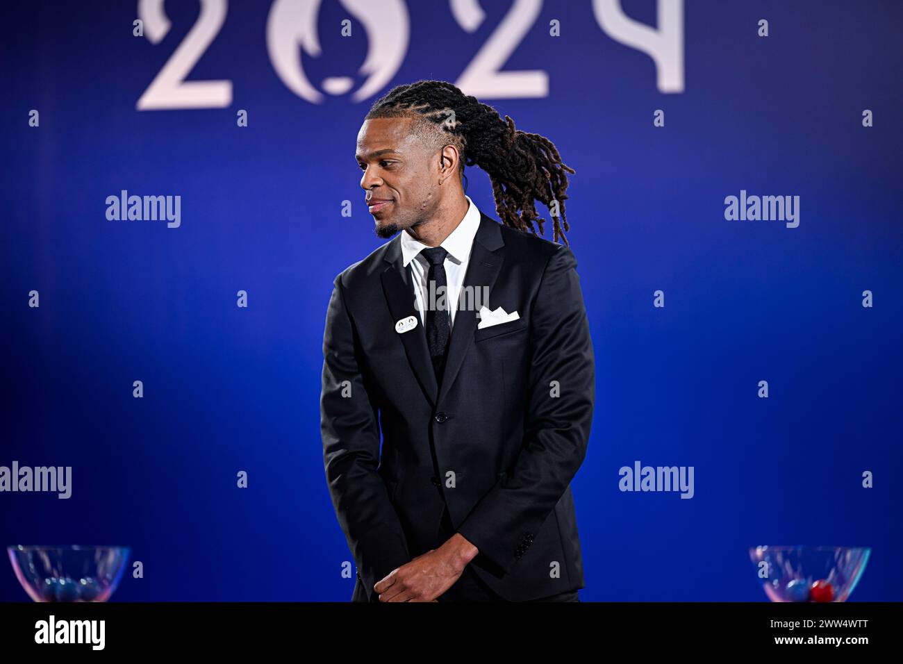 Paris, France. 20th Mar, 2024. Loic Remy during the Olympic Games football tournament final draw