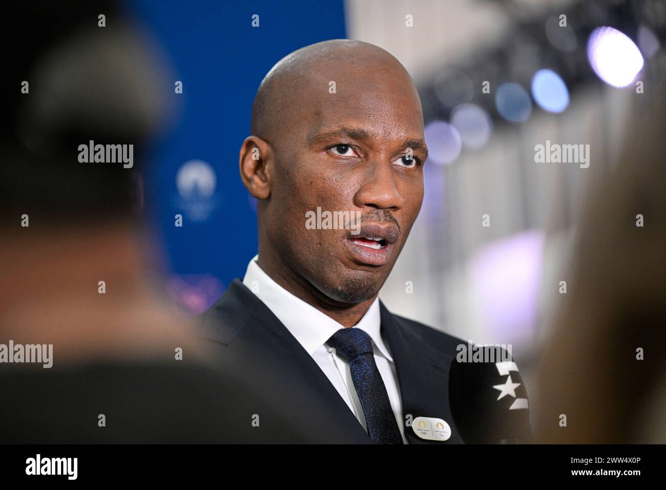Paris, France. 20th Mar, 2024. Didier Drogba during the Olympic Games ...