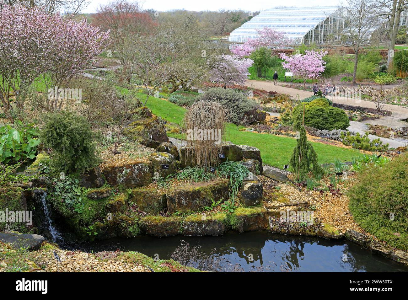 Rock Garden, RHS Garden Wisley, Woking, Surrey, England, Great Britain, United Kingdom, UK, Europe Stock Photo