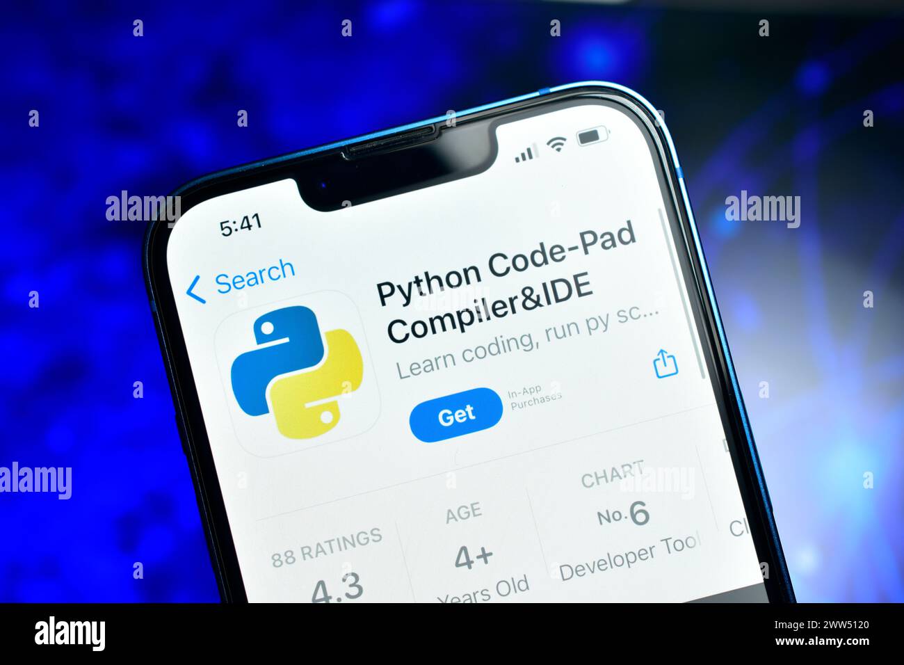 New Delhi, India 20 March 2024:- Python code app on making apps and ...