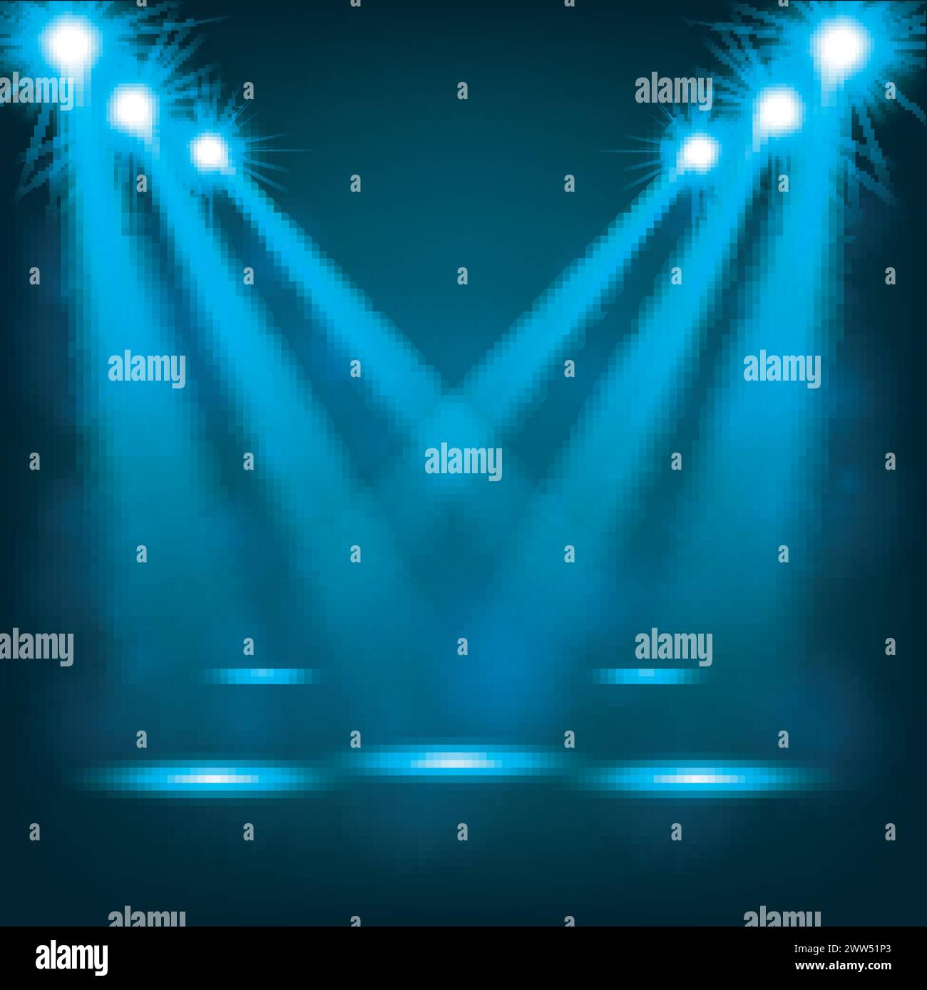 Abstract Blue Spotlights Background, Vector Illustration Stock Vector ...
