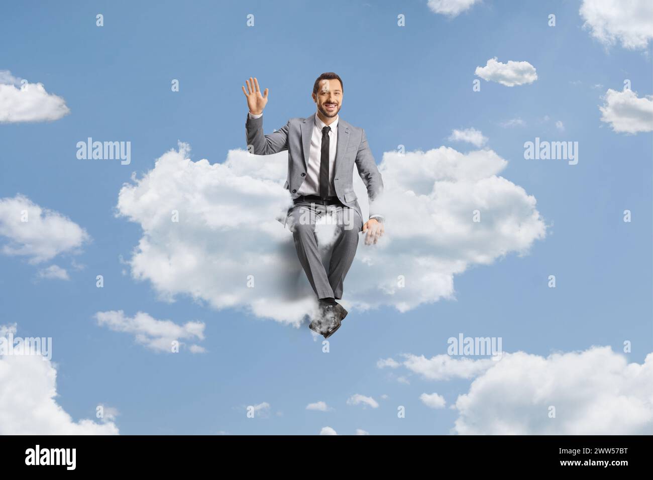 Cloud businessman hi-res stock photography and images - Alamy