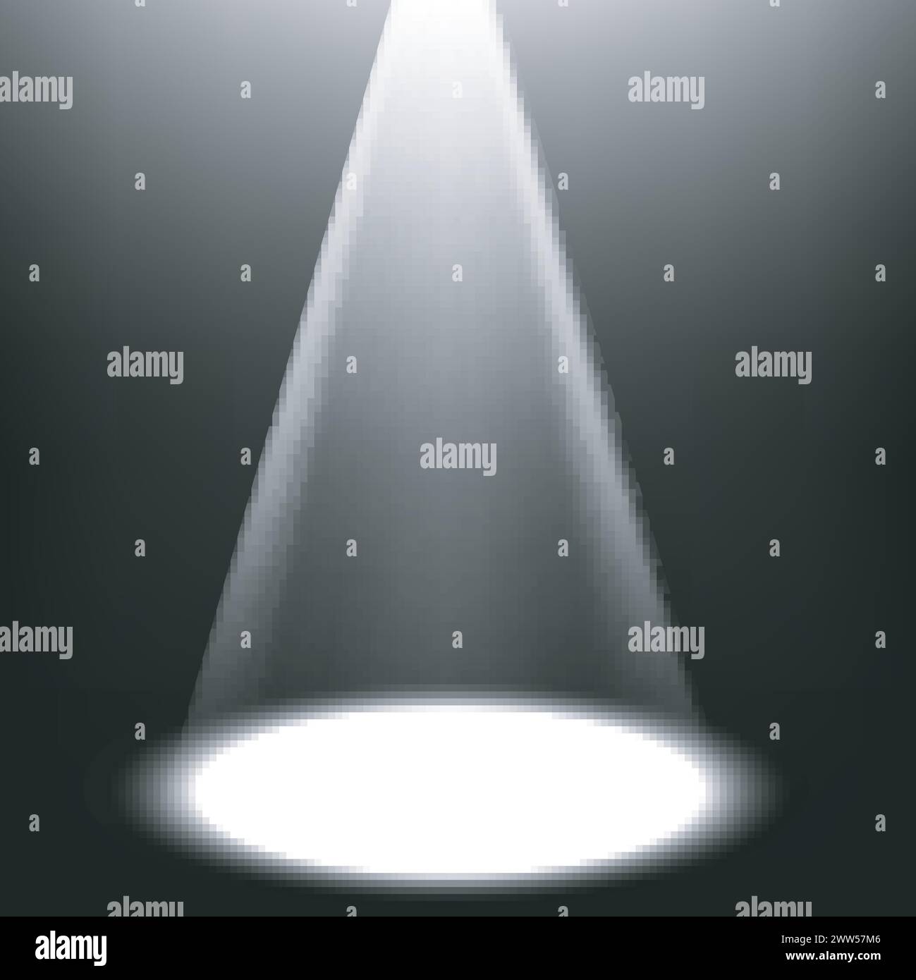 White Spotlight Shining, Vector Illustration Stock Vector Image & Art ...