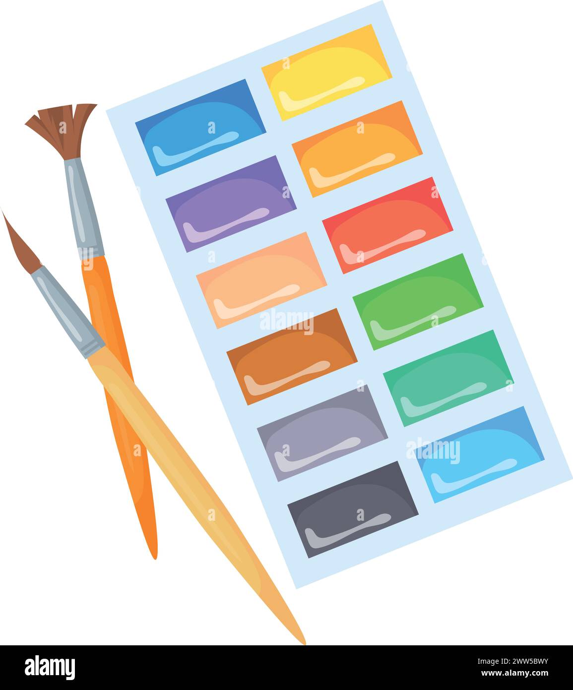 Palette box Stock Vector Images - Alamy