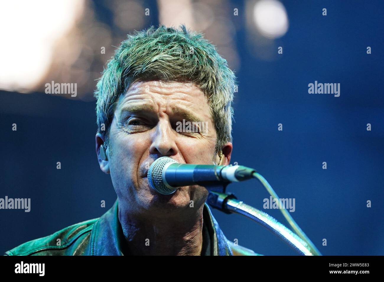 Noel Gallagher on stage during the Teenage Cancer Trust show at the
