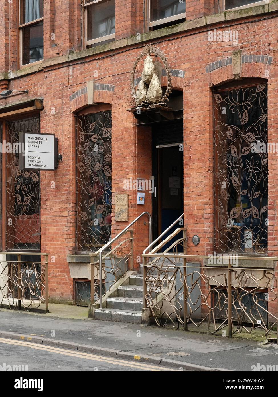 Manchester Buddhist Centre, Turner Street Stock Photo