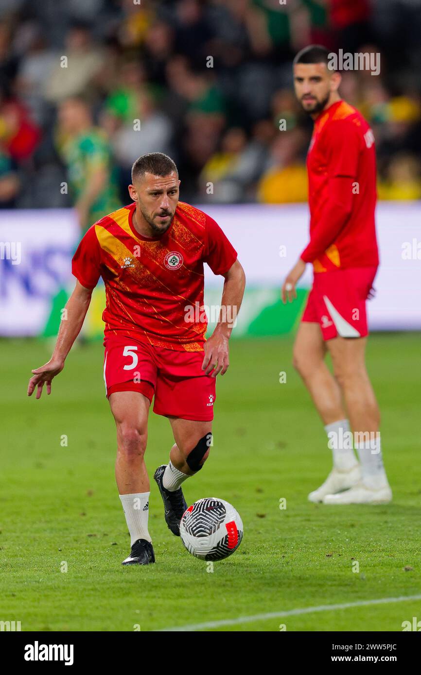 Sydney Australia 21st Mar 2024 Nassar Nassar Of Lebanon Controls Sydney Australia 21st Mar 2024 Nassar Nassar Of Lebanon Controls The Ball During The Fifa World Cup 2026 Qualifier Match Between Australia And Lebanon At Western Sydney Stadium On March 21 2024 In Sydney Australia Credit Ioio Imagesalamy Live News 2WW5PJC 