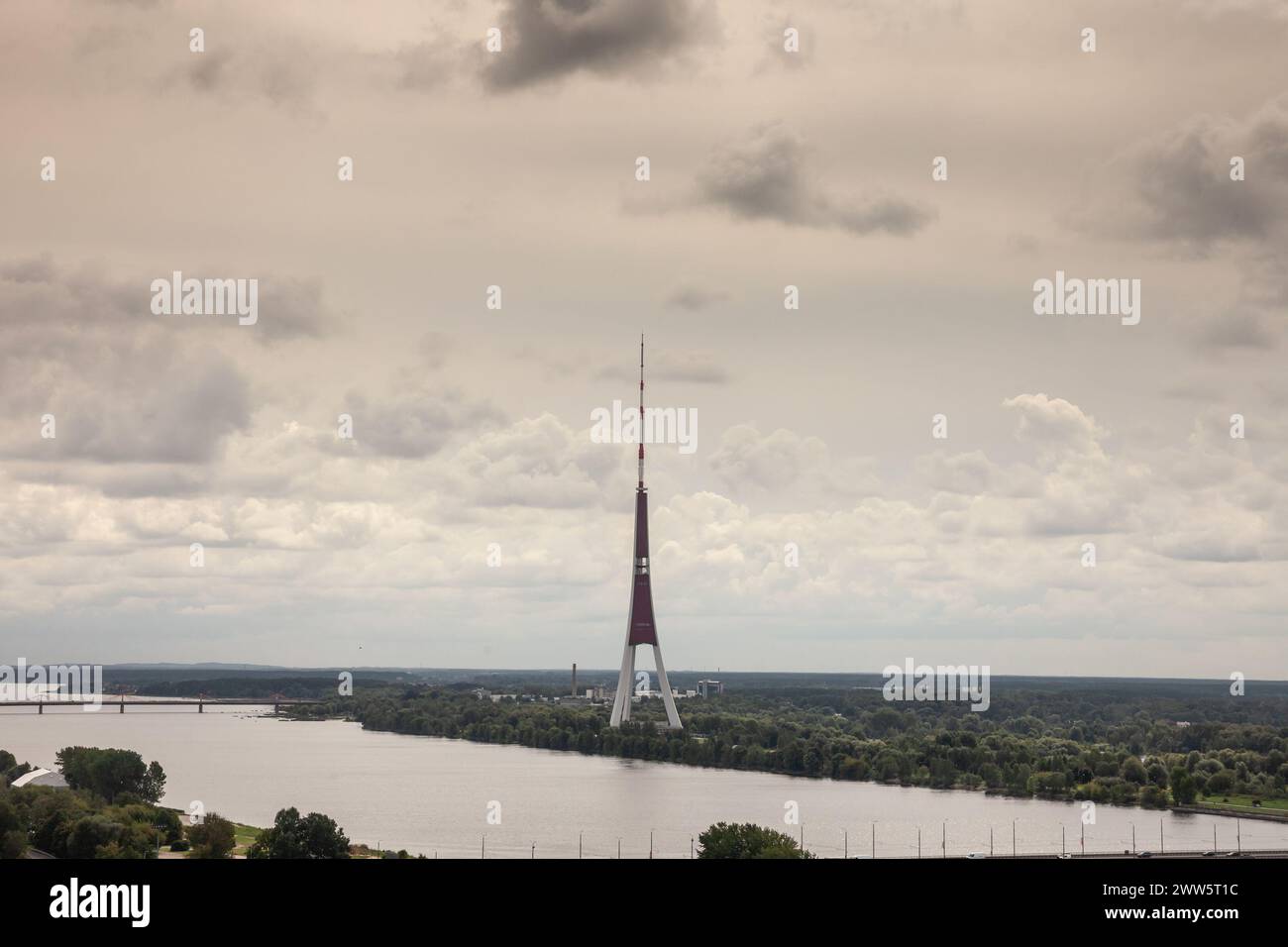 Picture of the riga TV and radio tower. The Riga Radio and TV Tower ...