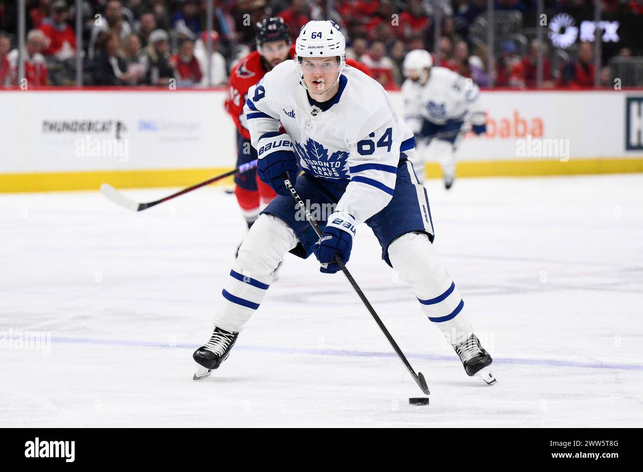 Toronto Maple Leafs center David Kampf (64) in action during the second ...