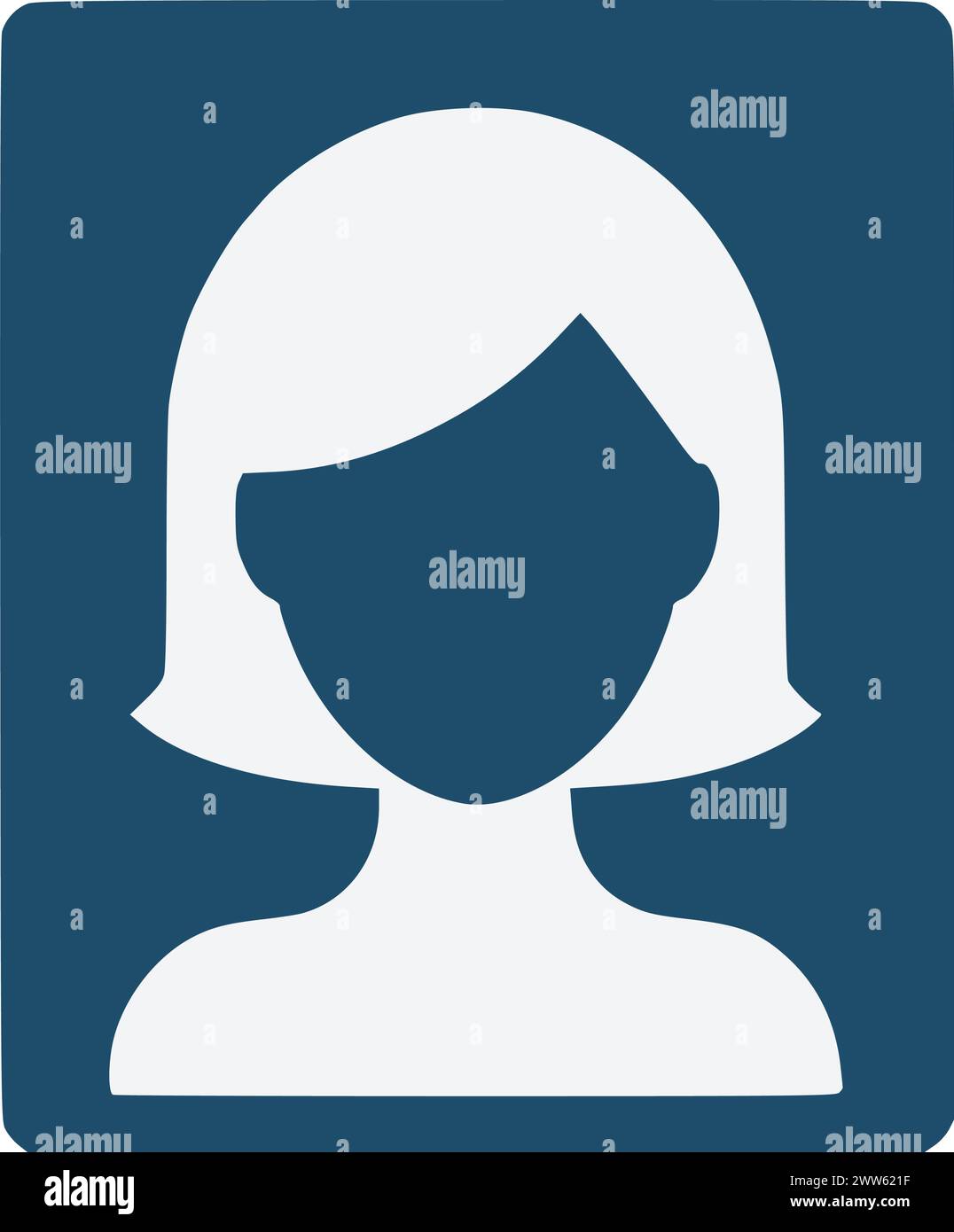 Profile icon, Woman avatar icon User circles. Default Profile Picture anonymous user avatar. Person icon, Head icon Social network avatar portrait. Ma Stock Vector