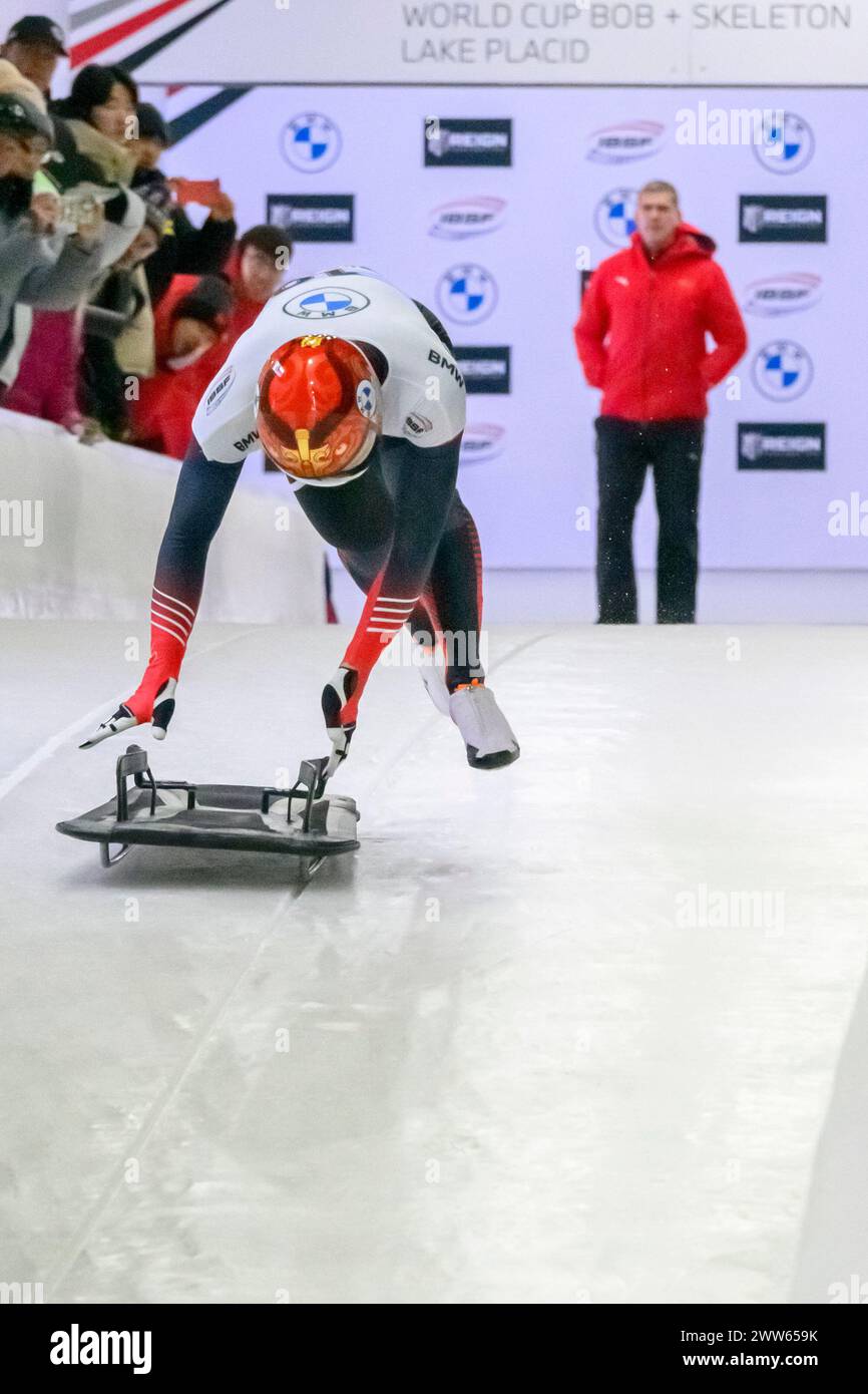 Lake Placid, New York, USA. 21st Mar, 2024. during IBSF World Cup ...