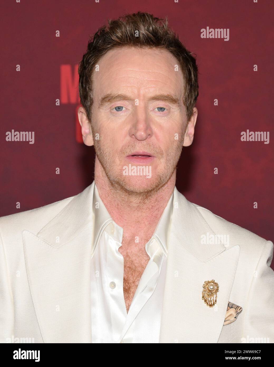 March 21, 2024, Los Angeles, California, U.S.: Tony Curran attends the STARZ's ''Mary & George'' red carpet premiere. (Credit Image: © Billy Bennight/ZUMA Press Wire) EDITORIAL USAGE ONLY! Not for Commercial USAGE! Stock Photo