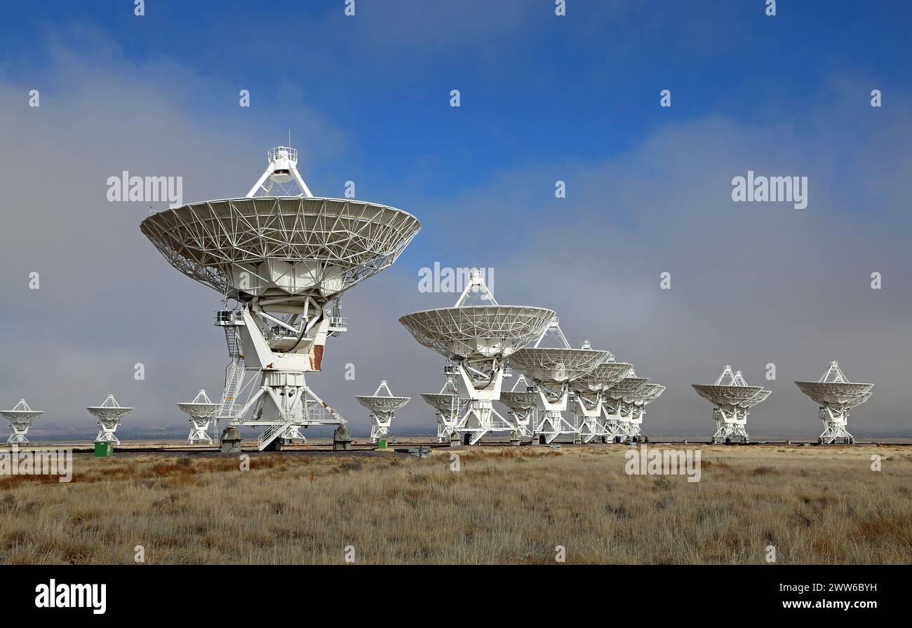 Scenic Very Large Array, New Mexico Stock Photo