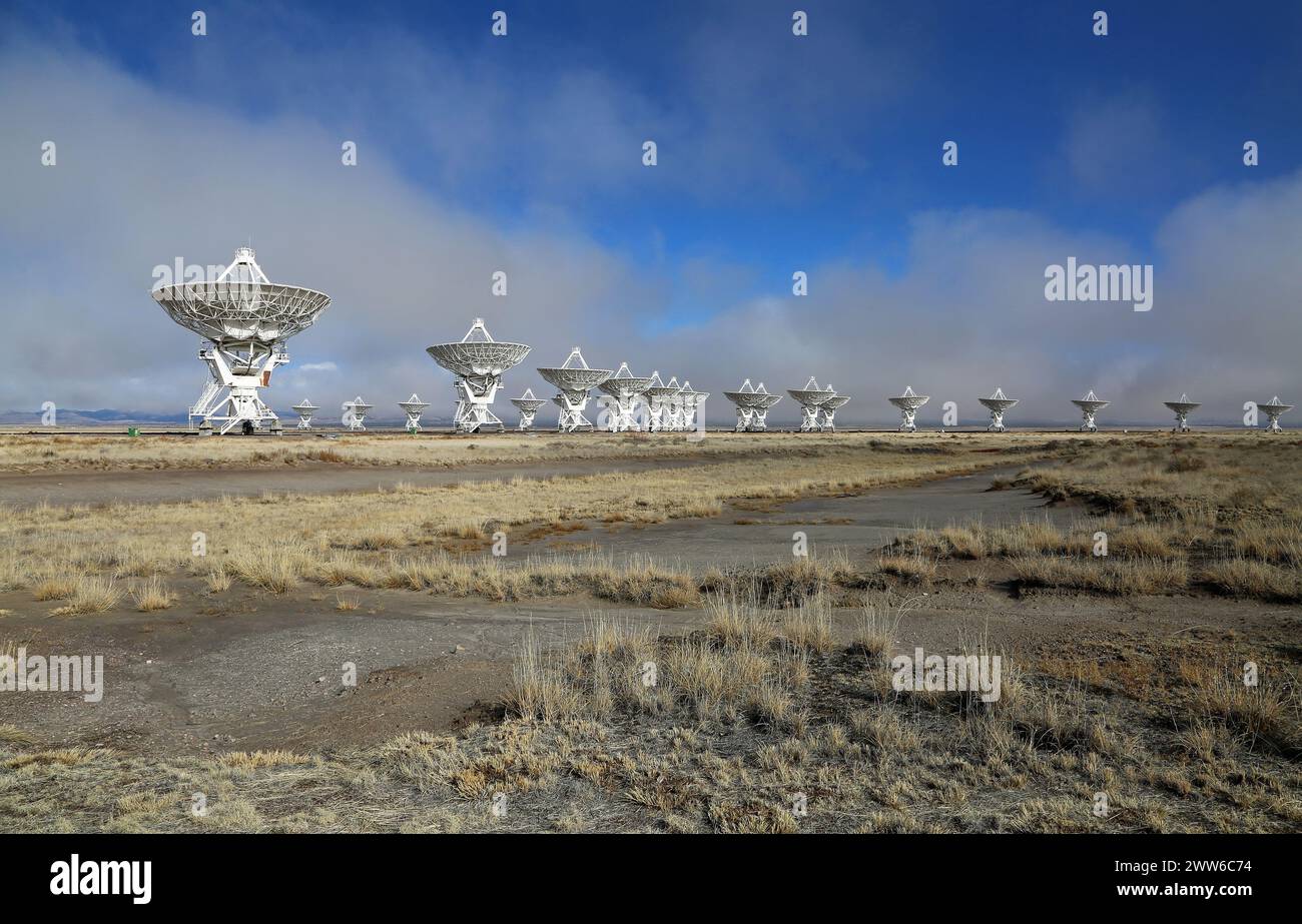 Plains of St Augustin - Very Large Array, New Mexico Stock Photo