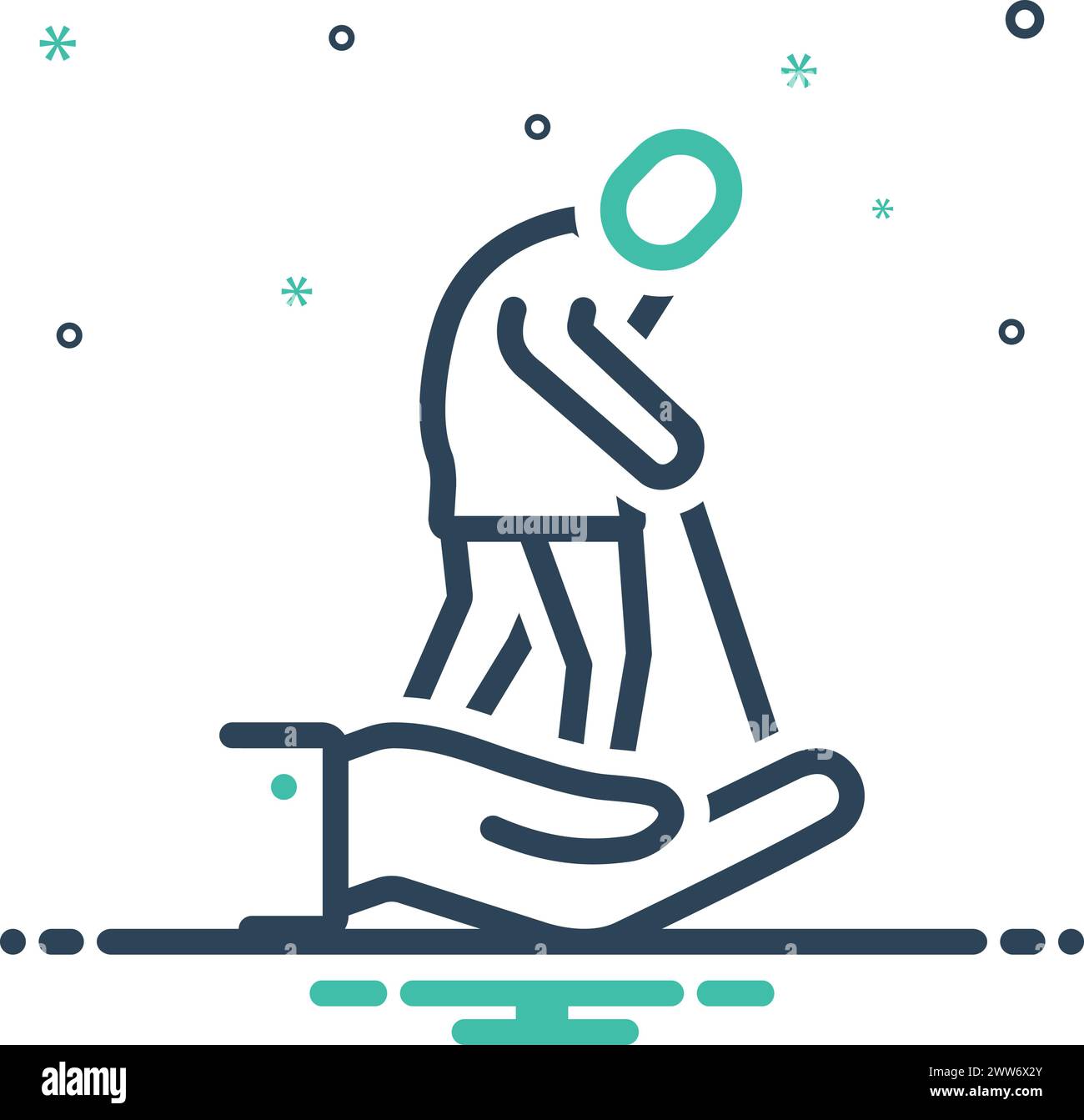Elder caregiver Stock Vector Images - Alamy