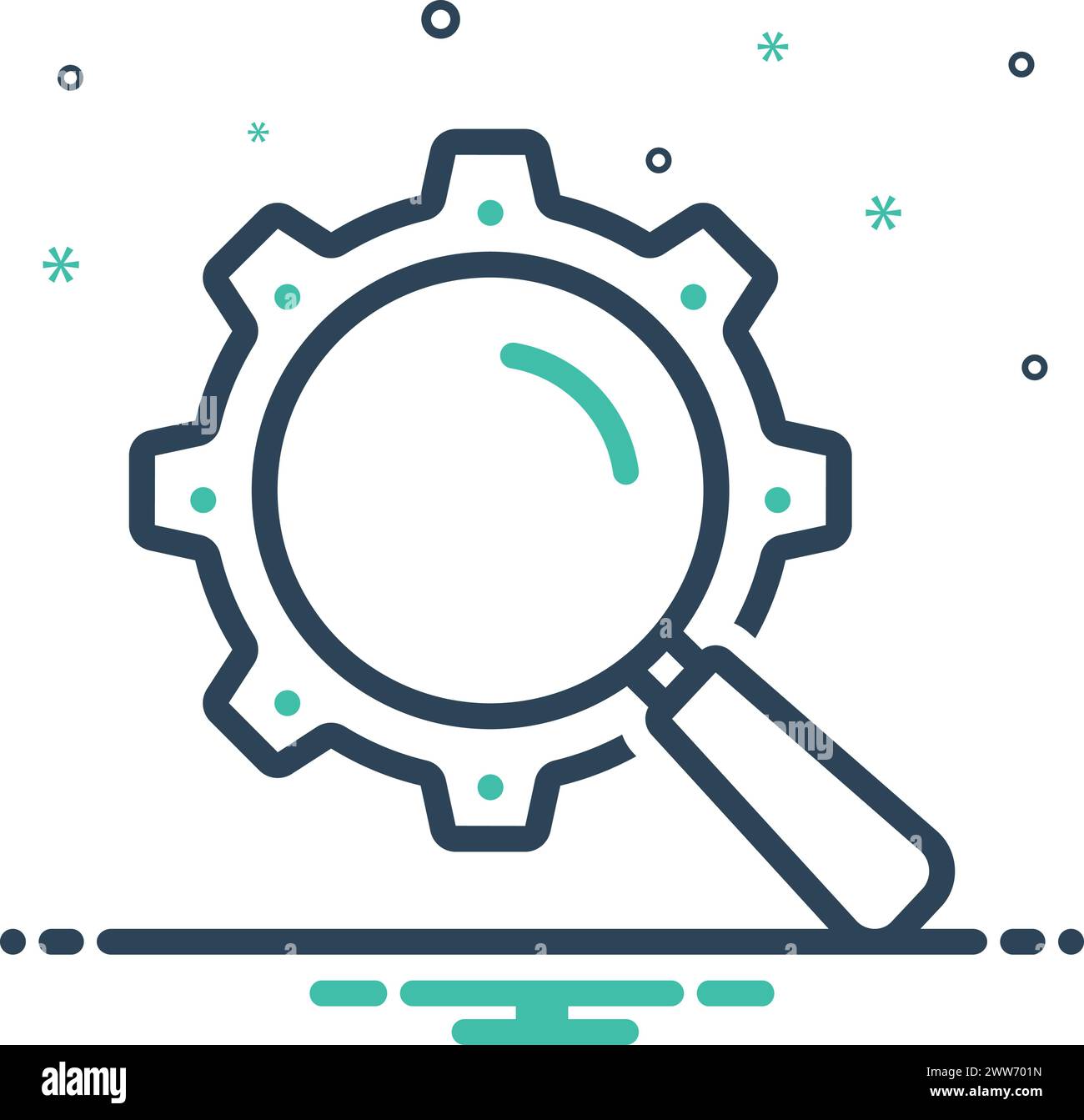 Icon for search, setting Stock Vector Image & Art - Alamy