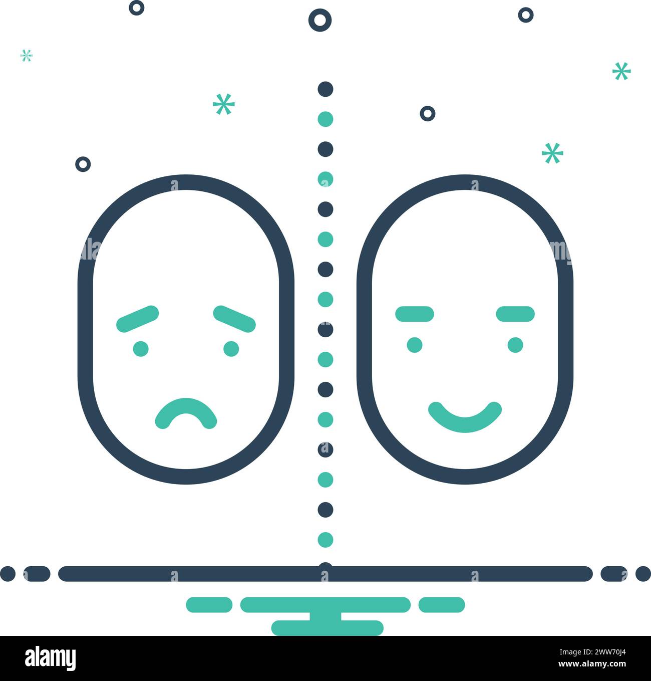 icon-for-bipolar-schizophrenia-stock-vector-image-art-alamy