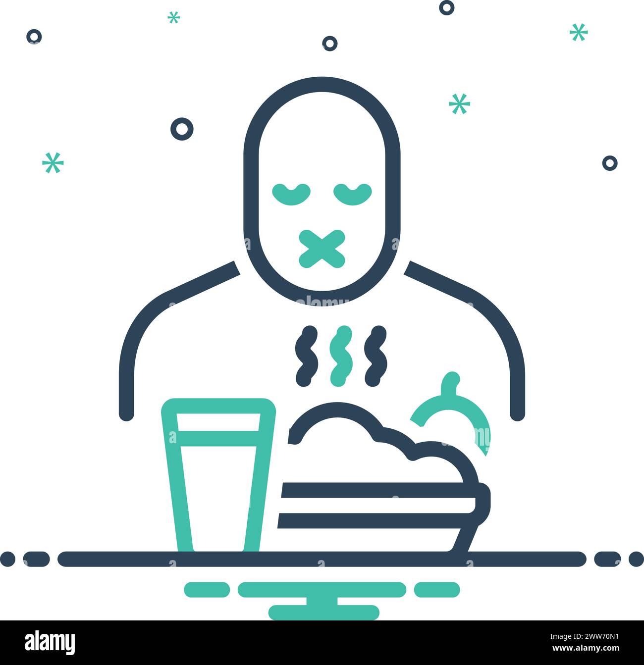 Icon for eating disorders, eating Stock Vector Image & Art - Alamy