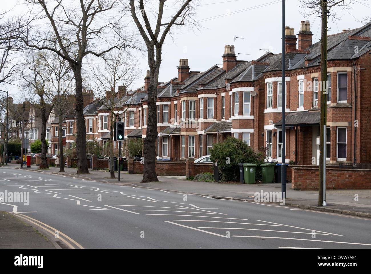 Housing in Radford Road, Leamington Spa, Warwickshire, England, UK