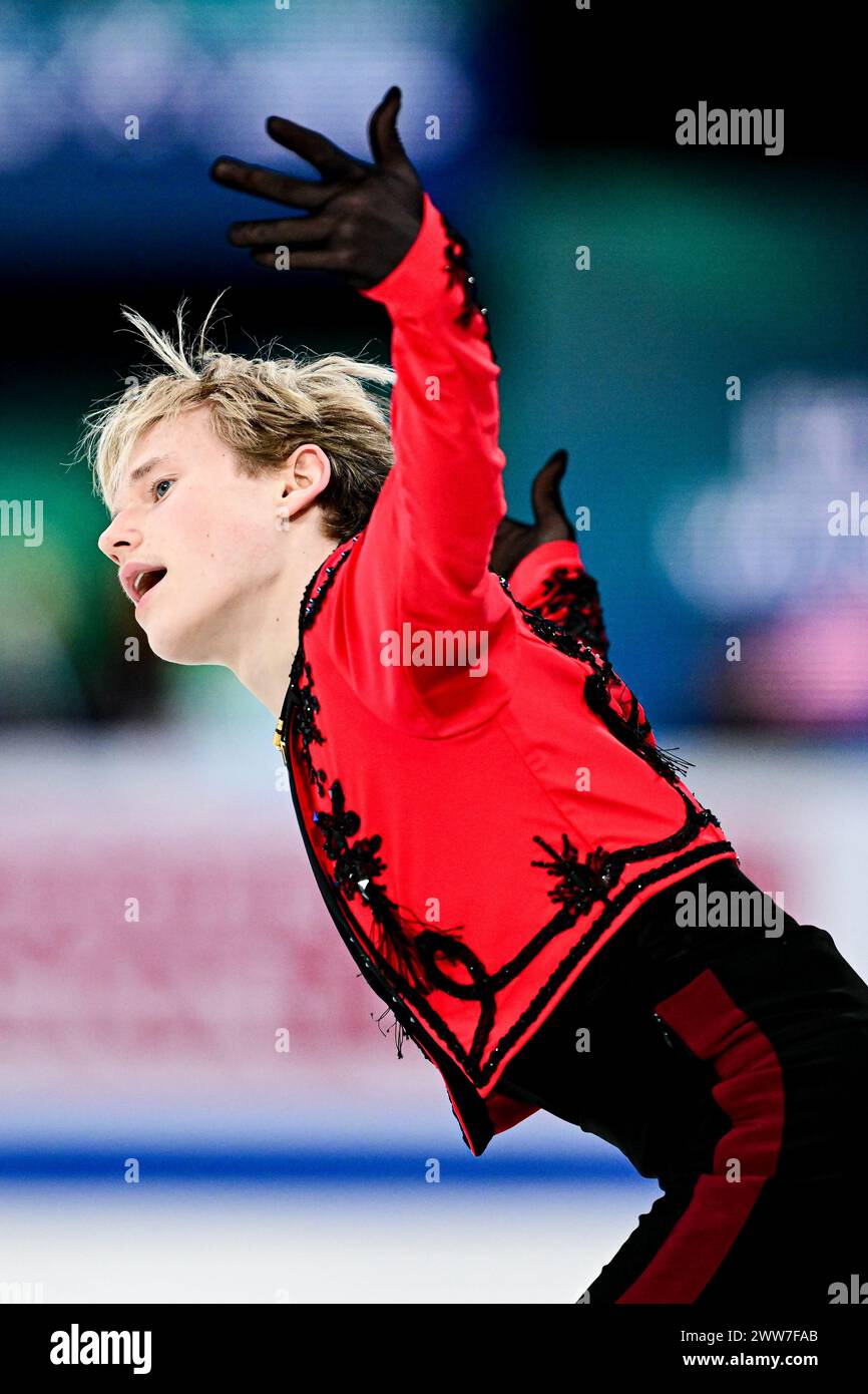 Ilia MALININ (USA), during Men Short Program, at the ISU World Figure