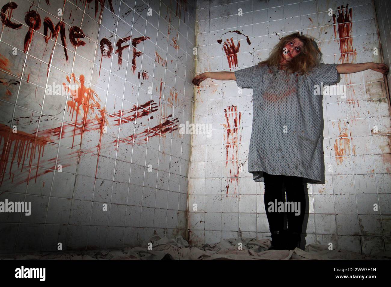 10/10/11  Fright  night Thorpe Park Stock Photo