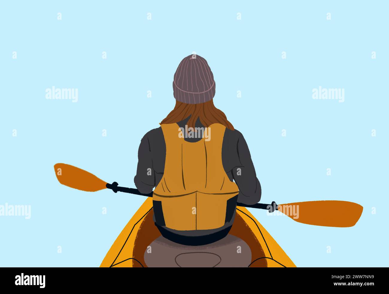 Woman In Life Vest Kayaking Stock Photo Alamy woman-in-life-vest-kayaking-stock-photo-alamy