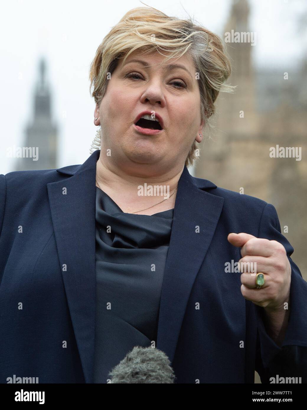 London, UK, 22nd March 2024. Shadow Attorney General Emily Thornberry