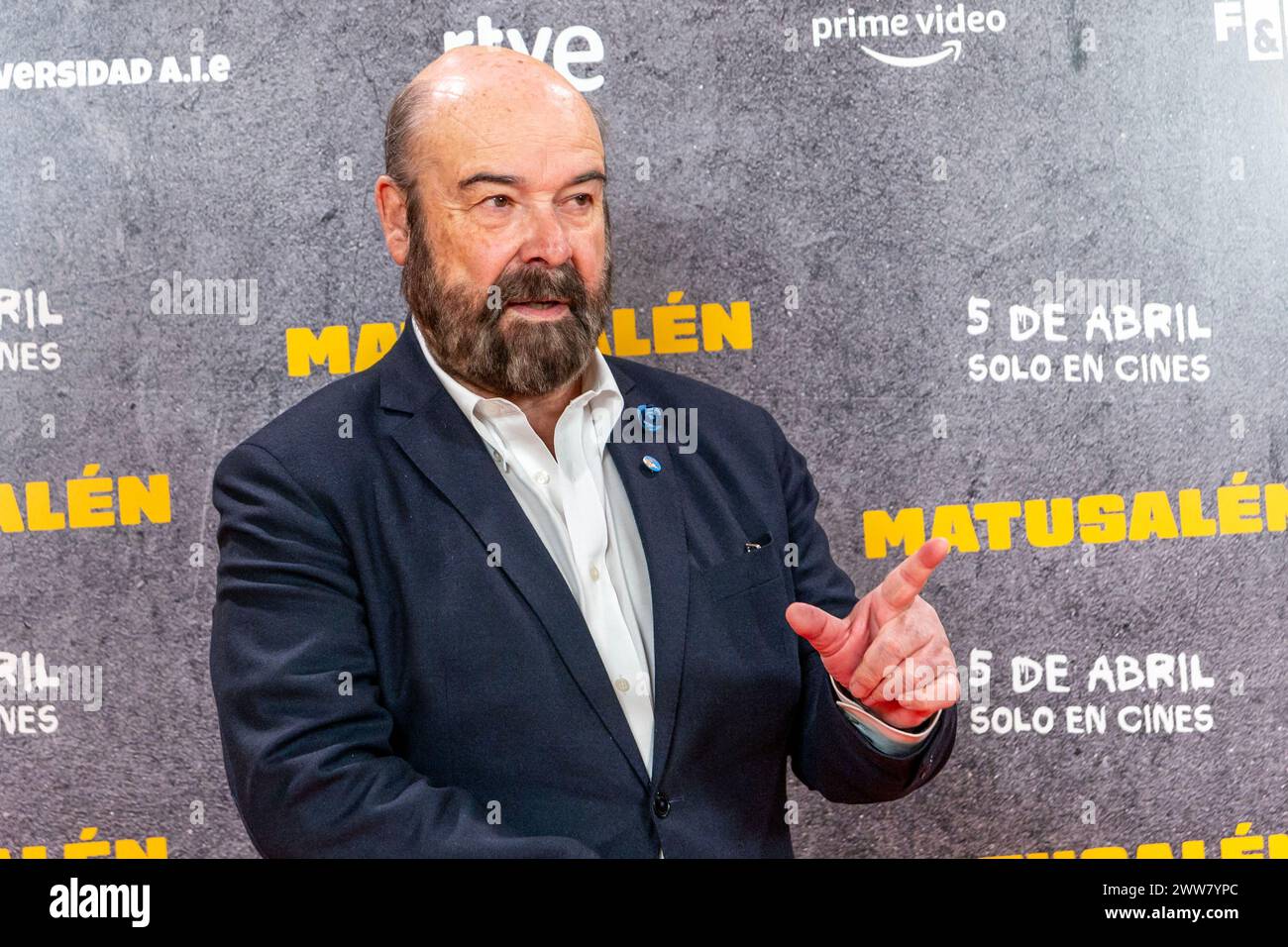 Madrid, Madrid, Spain. 22nd Mar, 2024. ANTONIO RESINES, is a Spanish film  and television actor.@antonio resines. (Credit Image: © Oscar Manuel Sanchez/ZUMA  Press Wire) EDITORIAL USAGE ONLY! Not for Commercial USAGE! Stock