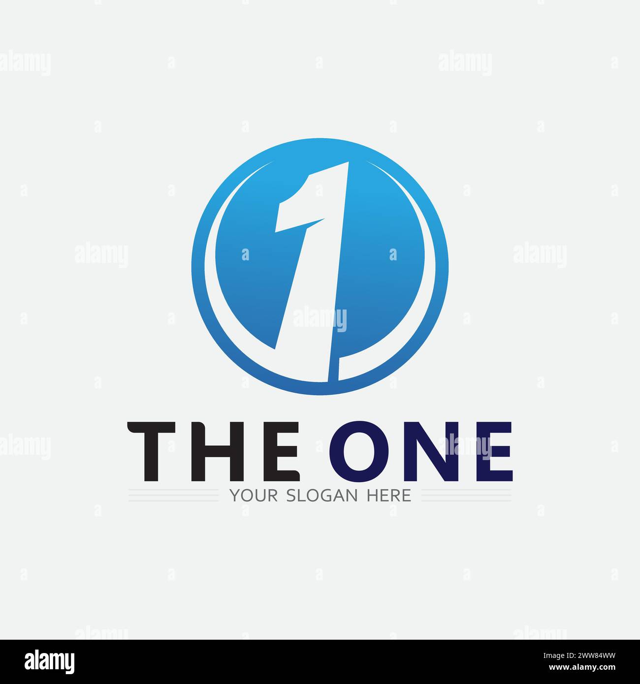 Number one logo and Vector Number design Stock Images Illustration ...