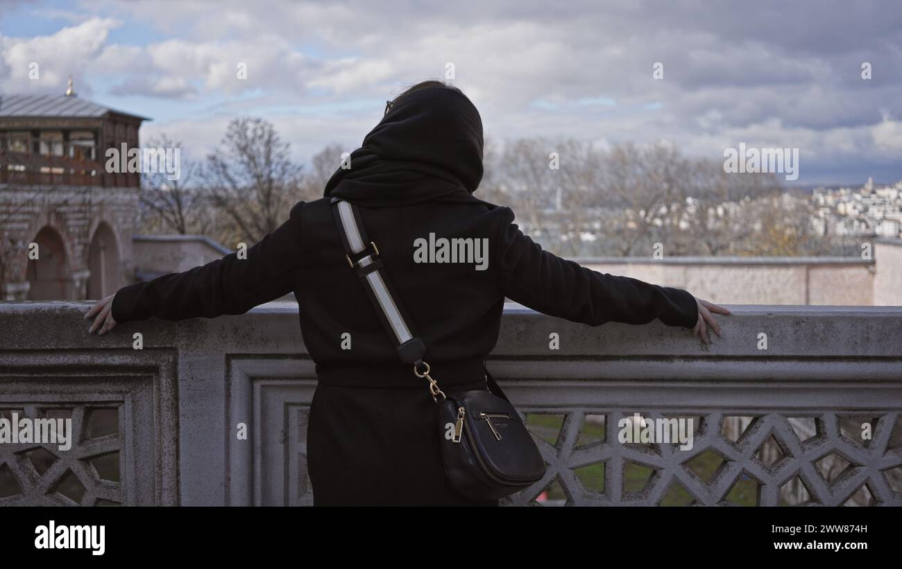 Female hood rear view hi-res stock photography and images - Alamy
