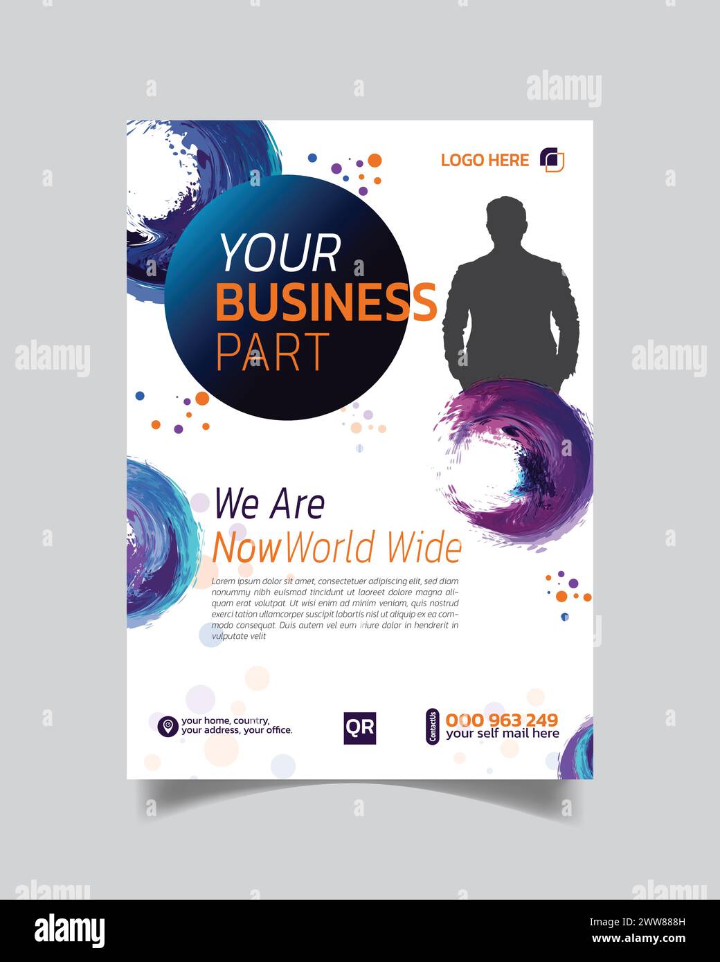 Premium Creative Business Flyer or Business Leaflet Design Modern Business Poster Stock Vector