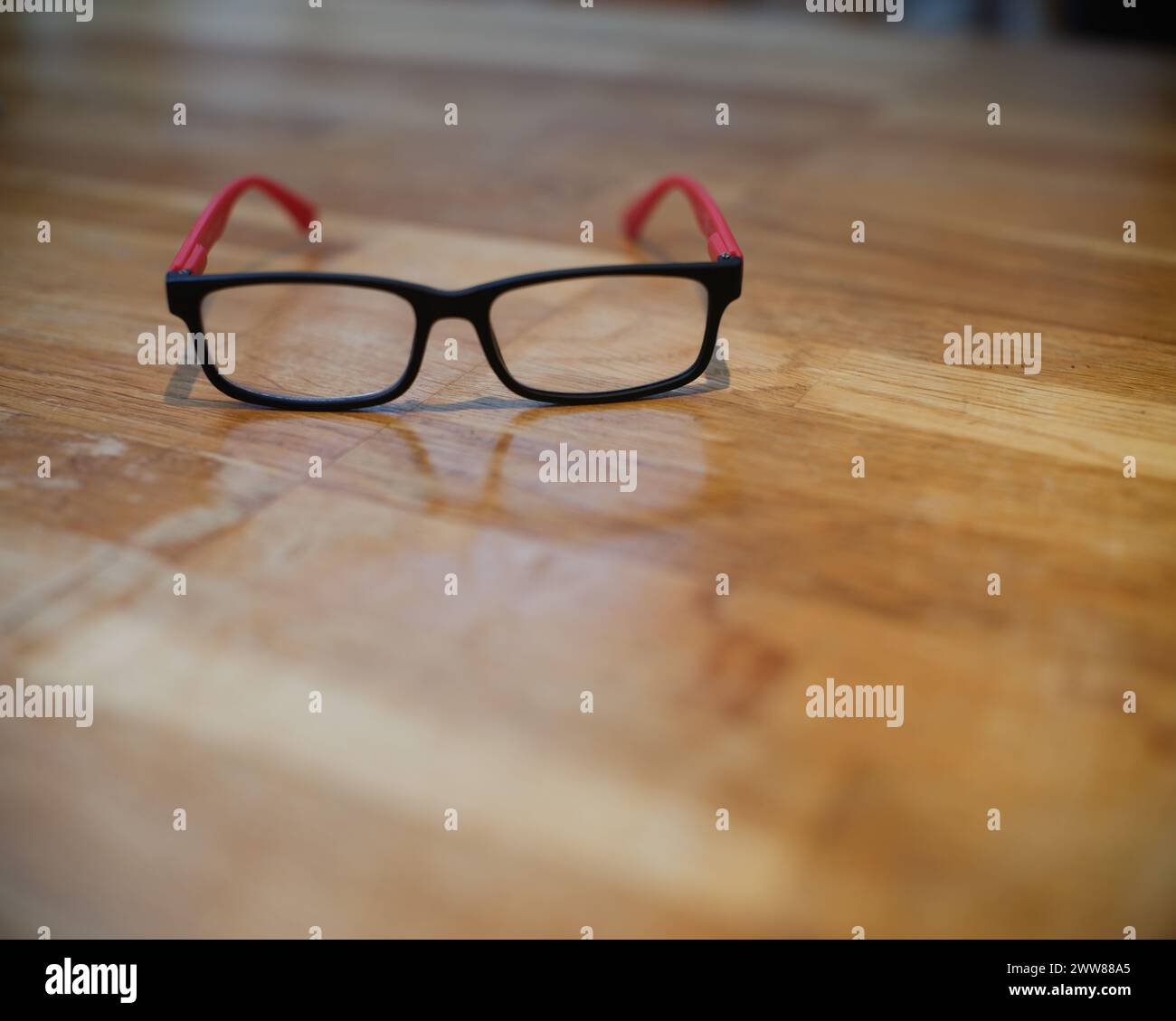 Home / domestic still life, spectacles. Stock Photo