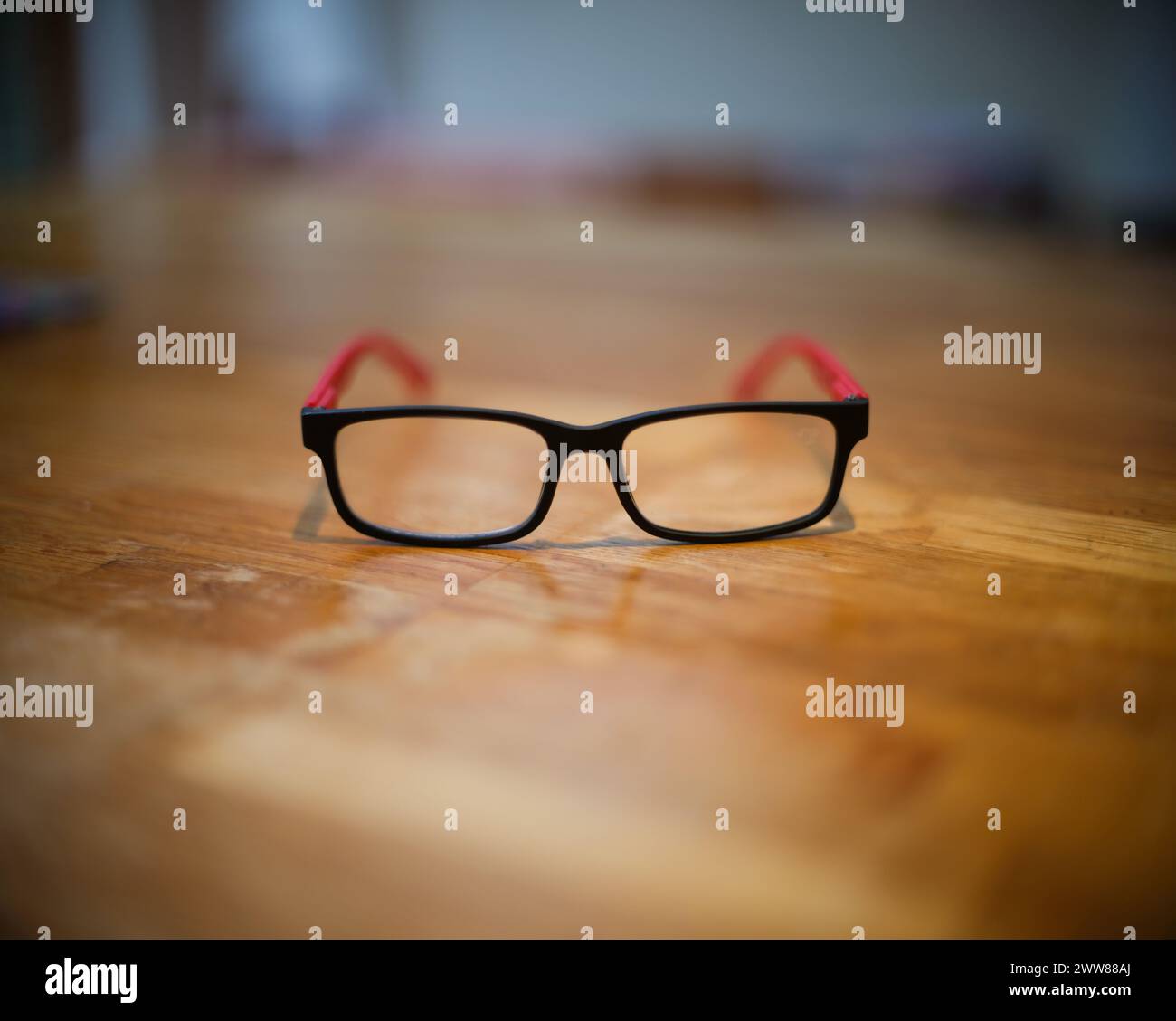 Home / domestic still life, spectacles. Stock Photo