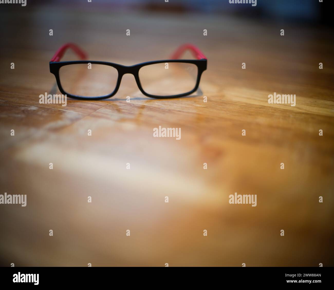 Home / domestic still life, spectacles. Stock Photo