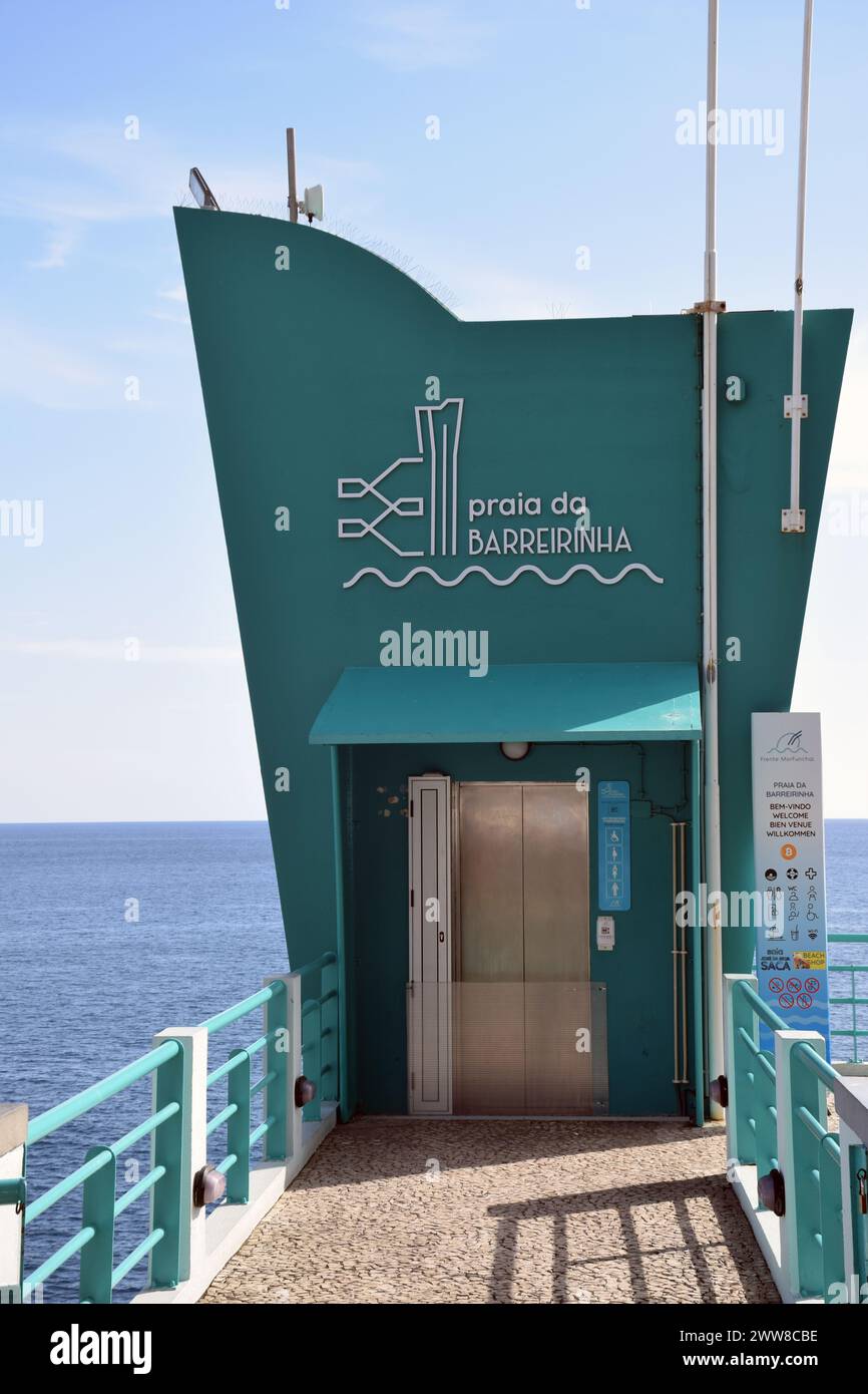 Praia da Barreirinha, public bathing complex, Funchal, Madeira March 2024 Stock Photo