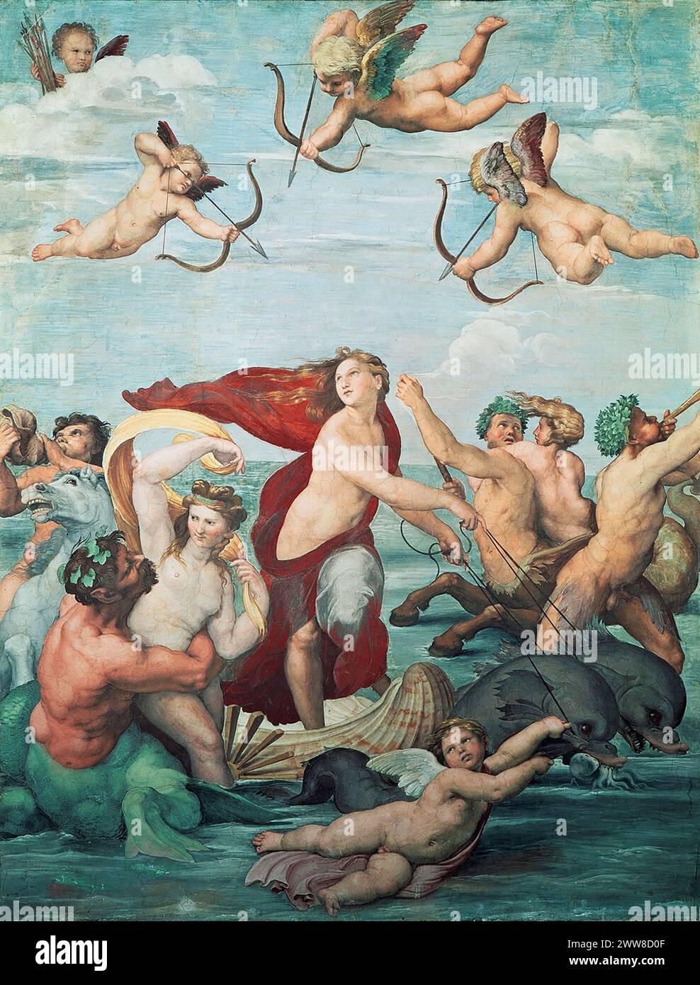 The Triumph of Galatea is a fresco completed around 1512 by the Italian ...