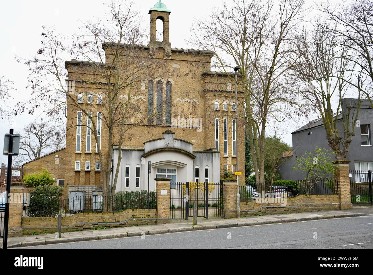 The Old St James Church, Burrage Rd, Plumstead. Originally built in 1855, Now St James Heights Flats. Stock Photo
