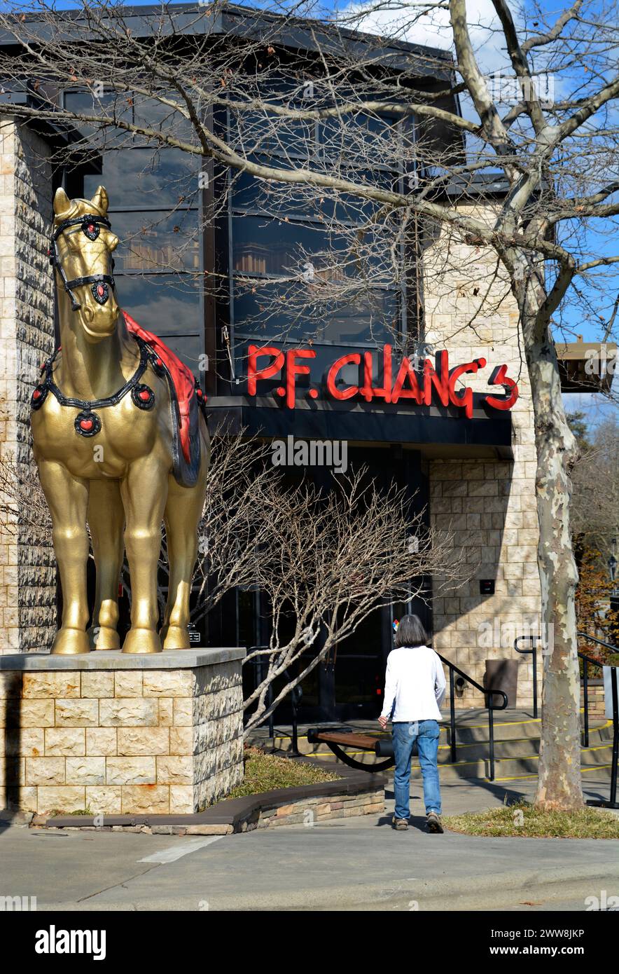 A restaurant, P.F. Chang's China Bistro, in Asheville, North Carolina