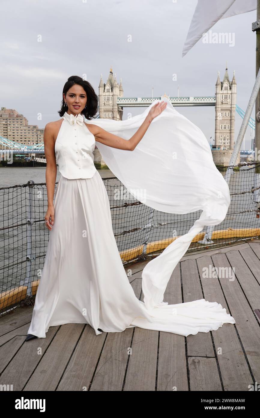 Eiza Gonzalez attends a photo call for The Ministry of Ungentlemanly Warfare at HMS Belfast, in London. Picture date: Friday March 22, 2024. Stock Photo