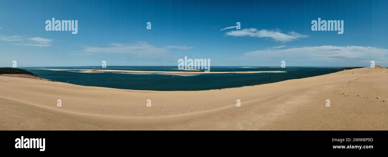 Dune du Pilat is the highest sand dune in Europe and is located at the ...